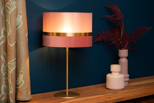Lucide EXTRAVAGANZA TUSSE - Table lamp - Ø 30 cm - 1xE14 - Pink - atmosphere 1